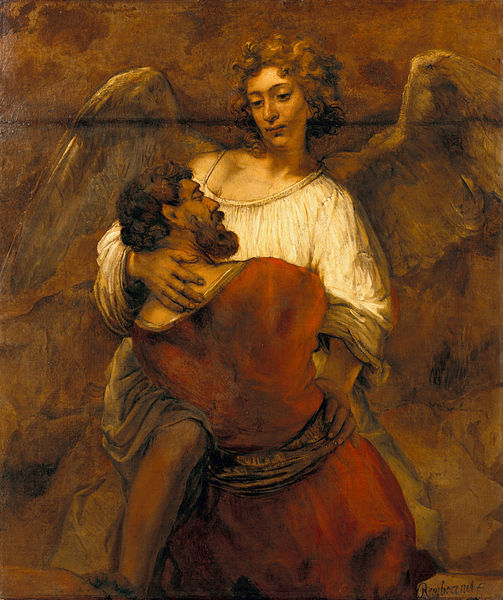 Rembrandt - Lupta lui Iacov cu Ingerul